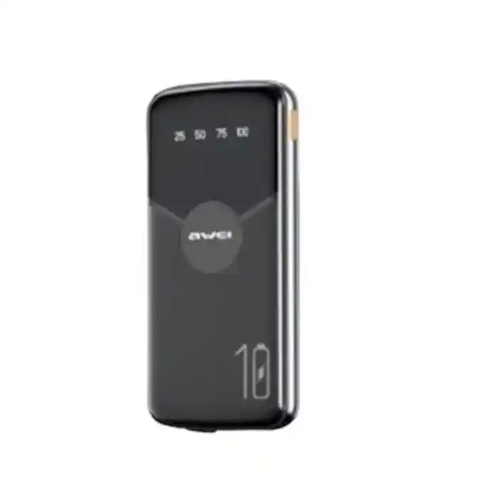 AWEI P32K Portable 10000mAh Power Bank Digital Display Phone Charger
